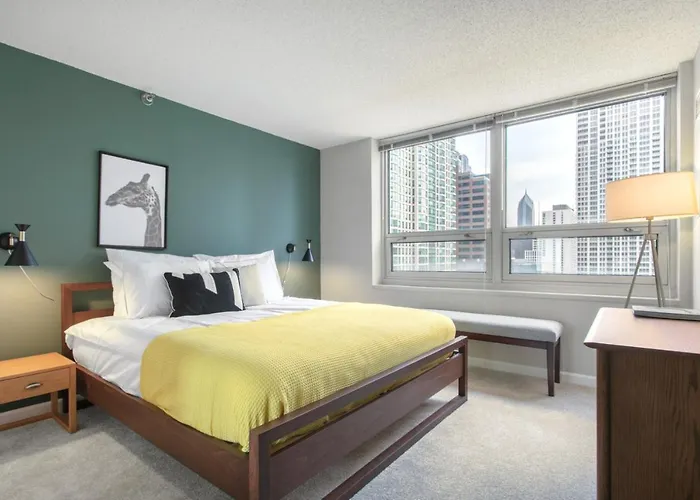 Апартаменты River N 2br W Gym Wd Nr Magnificent Mile Chi-164 *